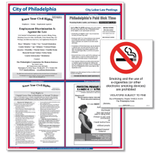 Load image into Gallery viewer, ComplyRight City Poster Bundle, English, Philadelphia, Pennsylvania
