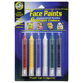 Crafty Dab Push-Up Face Paints, Assorted Colors, Set Of 36