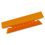 Oxford Soft Flexible Color Tabs, 3 1/2in, 1/3 Cut, Orange, Pack Of 25