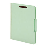 Pendaflex End-Tab Classification Folders, Letter Size, Light Green, Box Of 25 Folders