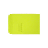 LUX #9 1/2 Open-End Window Envelopes, Top Left Window, Self-Adhesive, Wasabi, Pack Of 50