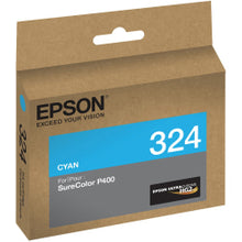 Load image into Gallery viewer, Epson UltraChrome 324 Original Inkjet Ink Cartridge - Cyan - 1 Each - Inkjet - 1 Each