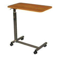 Load image into Gallery viewer, Medline Patient Overbed Table, 28in-45inH x 30inW x 15inD, American Cherry