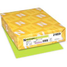 Load image into Gallery viewer, Astrobrights Color Multi-Use Printer &amp; Copy Paper, 1 Ream Green, Letter (8.5in x 11in), 500 Sheets Per Ream, 24 Lb, 94 Brightness