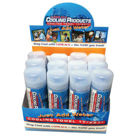 Comeaux Caps Cooling Towel, 17in x 27in, Blue