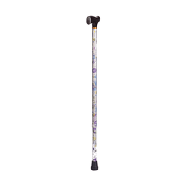 DMI Adjustable Derby Top Aluminum Folding Walking Cane, 40in, Splash