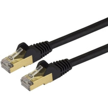 Load image into Gallery viewer, StarTech.com 7 ft CAT6a Ethernet Cable - 10 Gigabit Category 6a Shielded Snagless RJ45 100W PoE Patch Cord - 10GbE Black UL/TIA Certified