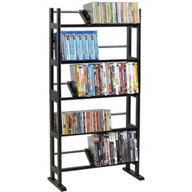 Atlantic Element - Media storage - metal, wood - espresso DVD, CD, BD-ROM - floor-standing