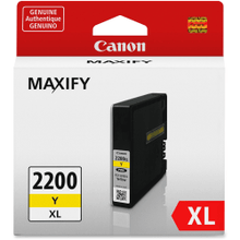Load image into Gallery viewer, Canon PGI-2200 XL Original Ink Cartridge - Inkjet - High Yield - 1500 Pages - Yellow - 1 / Pack