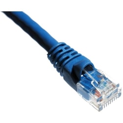 Axiom 75FT CAT5E 350mhz Patch Cable Molded Boot (Blue) - Category 5e for Network Device - Patch Cable - 75 ft - 1 x - 1 x - Gold-plated Contacts - Blue