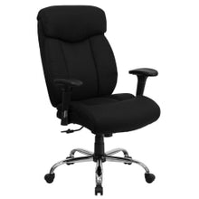 Load image into Gallery viewer, Flash Furniture HERCULES Big &amp; Tall Ergonomic Fabric High-Back Swivel Office Chair With Adjustable Arms, Black