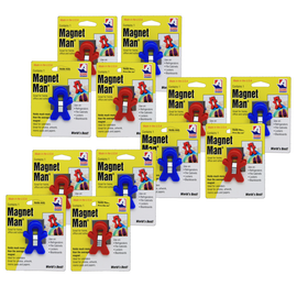 Adams Magnet Man Magnets, 2in, Assorted Colors, Pack Of 24