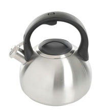 Load image into Gallery viewer, Kenmore Halsted Stainless-Steel Tea Kettle, 2.1 Qt, Silver