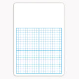 Flipside 1/2in Graph Non-Magnetic Unframed Dry-Erase Whiteboards, 16in x 11in x 1/8in, White/Blue, Pack Of 4