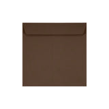 LUX Square Envelopes, 7 1/2in x 7 1/2in, Peel & Press Closure, Chocolate Brown, Pack Of 50