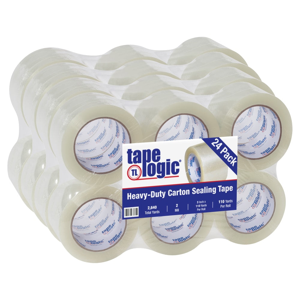 Tape Logic #400 Industrial Tape, 3in x 110 Yd, Clear, Case Of 24 Rolls