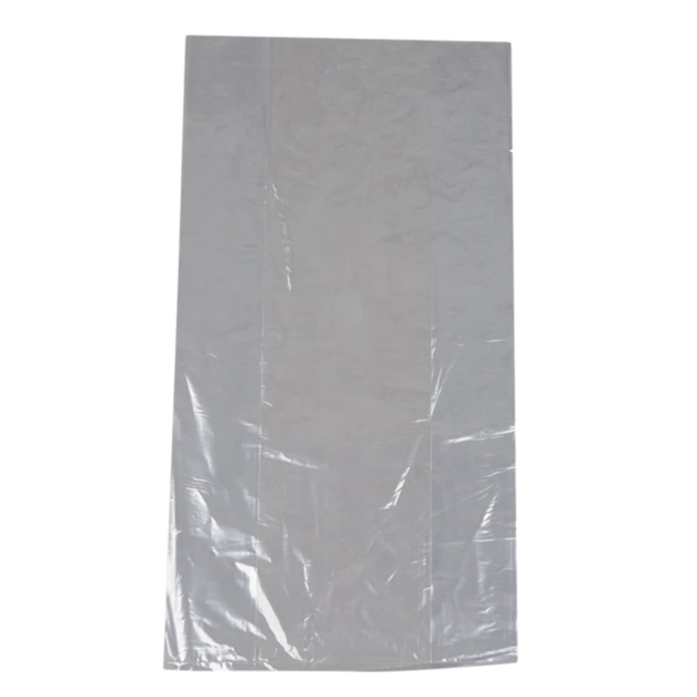 TUF-R LLDPE Bags, Gusset, 8inH x 4inW x 15inD, Clear, 100 Bags Per Pack, Carton Of 10 Packs