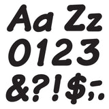 TREND Ready Letters, 4in, Italic Letters/Numbers, Black, Pack Of 194