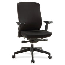 Load image into Gallery viewer, Lorell Multifunction Mid-Back Chair, Fabric, Black