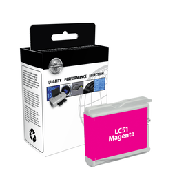 Clover Imaging Group Remanufactured Magenta Ink Cartridge Replacement For Brother LC51M, CTGLC51M