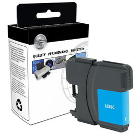 Clover Imaging Group Remanufactured High-Yield Cyan Ink Cartridge Replacement For Brother LC61, LC65, CTGLC65C