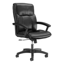 Load image into Gallery viewer, HON Ergonomic Bonded Leather Padded Loop Arm Executive Chair, Black