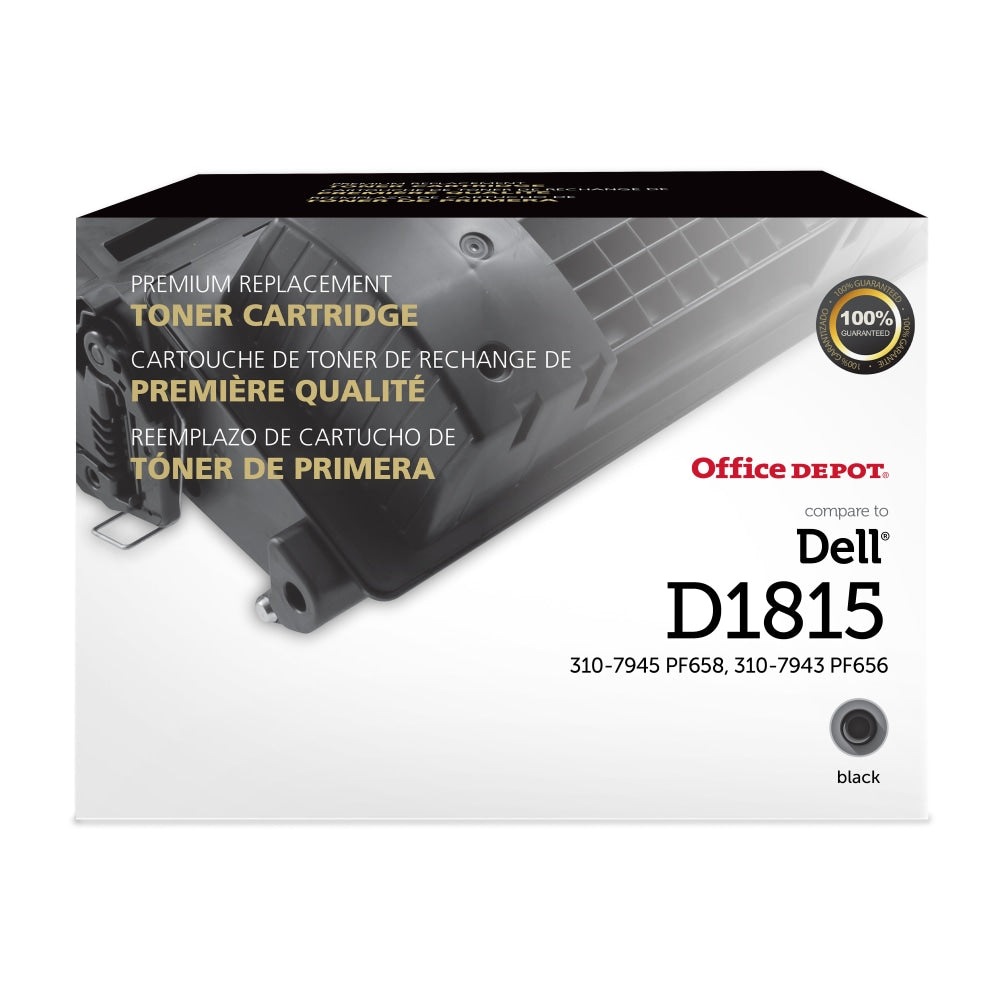 Office Depot Brand Remanufactured High-Yield Black Toner Cartridge Replacement For Dell D1815, ODD1815