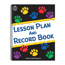 Load image into Gallery viewer, Teacher Created Resources Lesson Plan And Record Books, Paw Prints, Pack Of 2