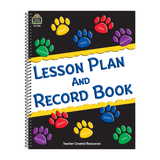 Teacher Created Resources Lesson Plan And Record Books, Paw Prints, Pack Of 2