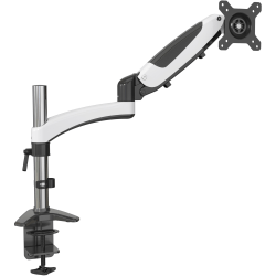 Amer Hydra Mounting Arm for Curved Screen Display, Flat Panel Display - White, Black, Chrome - 1 Display(s) Supported - 65in Screen Support - 33.07 lb Load Capacity - 75 x 75, 100 x 100 - Steel, Aluminum, Alloy, Plastic