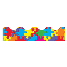 Load image into Gallery viewer, TREND Terrific Trimmers Borders, 2 1/4in x 39in Strips, Jigsaw, Pack Of 12