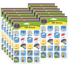 Load image into Gallery viewer, Teacher Created Resources Stickers, Weather, 120 Stickers Per Pack, Set Of 12 Packs