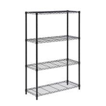 Load image into Gallery viewer, Honey-Can-Do Urban Steel Adjustable Storage Shelving Unit, 4-Tiers, 54inH x 14inW x 36inD, Black