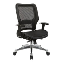 Load image into Gallery viewer, Office Star Space Seating 63 Series Ergonomic Vertical Mesh Mid-Back Chair, Black
