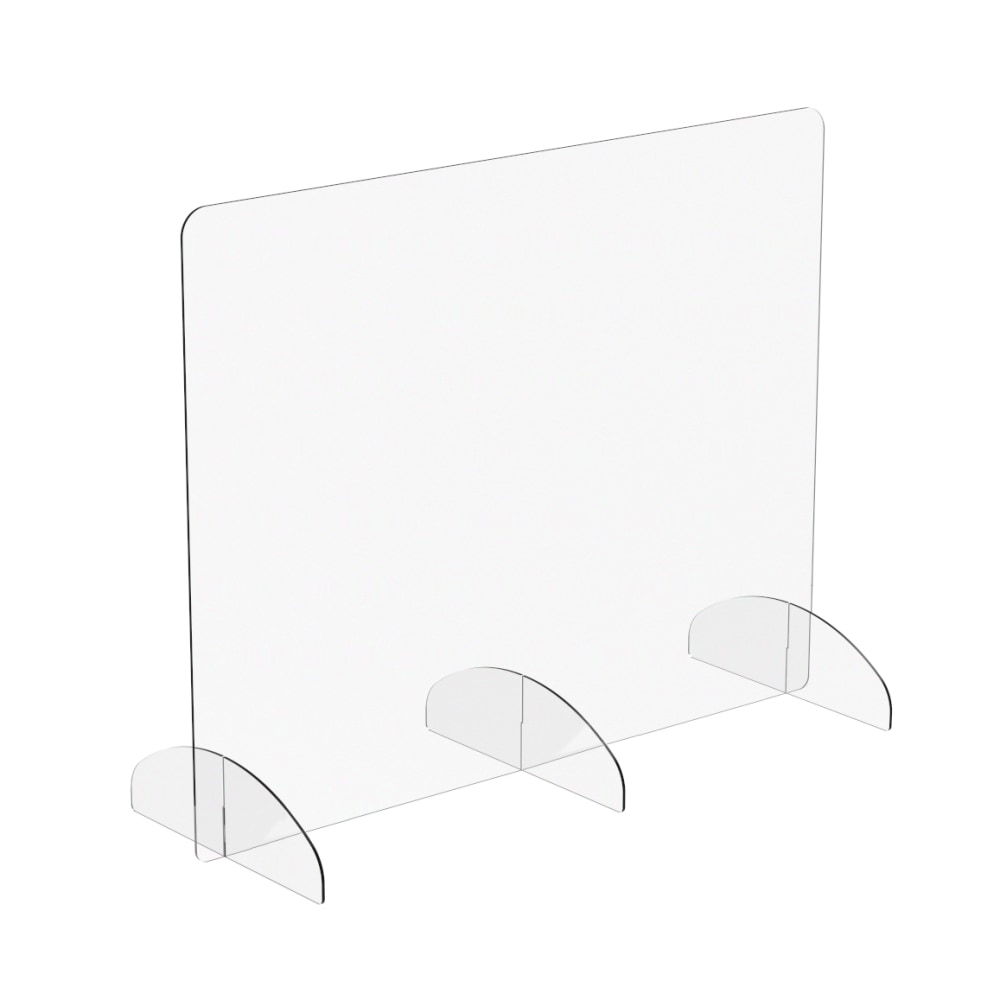 Marco Group Portable Sneeze Guard, 24in x 30in, Clear