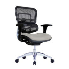 Load image into Gallery viewer, WorkPro 12000 Series Ergonomic Mesh/Antimicrobial Vinyl Mid-Back Chair, Gray/Black, BIFMA Compliant