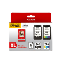 Load image into Gallery viewer, Canon PG-245XL Black/CL-246XL Tri-Color High-Yield Ink Cartridges And Paper, Pack Of 2, 8278B005
