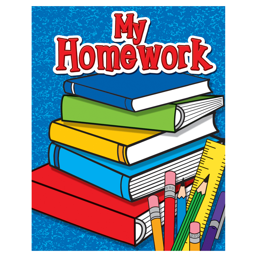 Teacher Created Resources My Homework Take-Home Pocket Folders, 9 1/2in x 12in, Multicolored, Pack Of 10