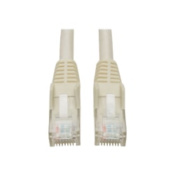 Eaton Tripp Lite Series Cat6 Gigabit Snagless Molded (UTP) Ethernet Cable (RJ45 M/M), PoE, White, 15 ft. (4.57 m) - Patch cable - RJ-45 (M) to RJ-45 (M) - 15 ft - UTP - CAT 6 - IEEE 802.3ba - molded, snagless, stranded - white