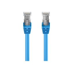 Belkin 3ft CAT6 Ethernet Patch Cable Snagless, RJ45, M/M, Blue - Patch cable - RJ-45 (M) to RJ-45 (M) - 3 ft - UTP - CAT 6 - molded, snagless - blue - for Omniview SMB 1x16, SMB 1x8; OmniView SMB CAT5 KVM Switch