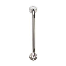 Load image into Gallery viewer, HealthSmart Steel Knurled Grab Bar, 16inH x 2inW x 3inD, Silver