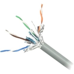 Belkin Cat. 6a STP Solid Cable - Bare Wire - Bare Wire - 1000ft - Gray