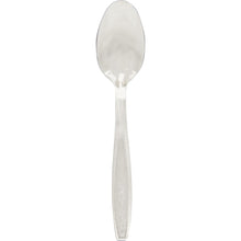 Load image into Gallery viewer, Solo Extra Heavyweight Cutlery Clear Teaspoons - 1000/Carton - Teaspoon - 1 x Teaspoon - Breakroom - Disposable - Textured - Polystyrene - Clear