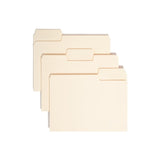 Smead Erasable SuperTab File Folders, Letter Size, 1/3 Cut, Manila, Box Of 24