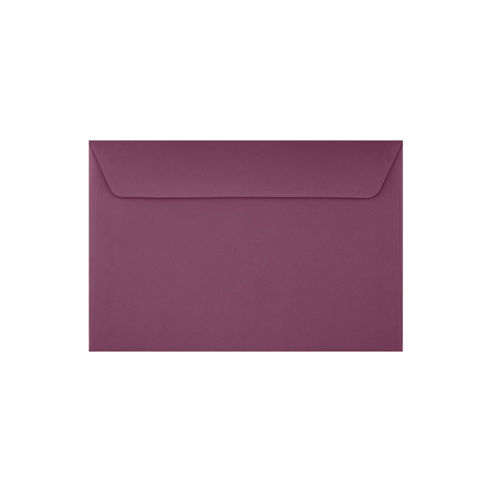 LUX Booklet 6in x 9in Envelopes, Peel & Press Closure, Vintage Plum, Pack Of 500