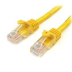 StarTech.com Cat5e Snagless UTP Patch Cable, 10ft, Yellow