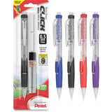 Pentel Twist Erase Click Mechanical Pencil, #2 Lead, Fine Point, 0.5 mm, Transparent Barrel
