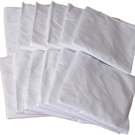 DMI Fitted Bottom Hospital Bed Sheets, 36inH x 80inW x 6inD, White, Pack Of 12