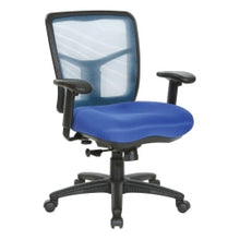 Load image into Gallery viewer, Office Star Pro-Line II Air Mist Ergonomic Mesh Mid-Back Manager Chair, Blue