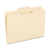 Oxford 1/3-Cut File Folders, Letter Size, Position 2, Manila, Box Of 100